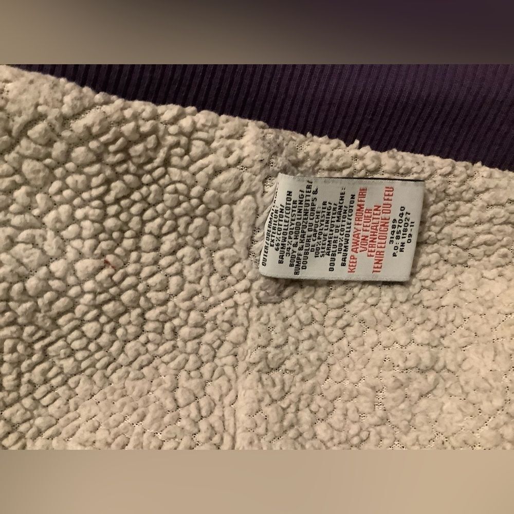 Mini Boden Sherpa Lined Hoodie purple | 7-8 Yrs boys girls kids children - Picture 5 of 6